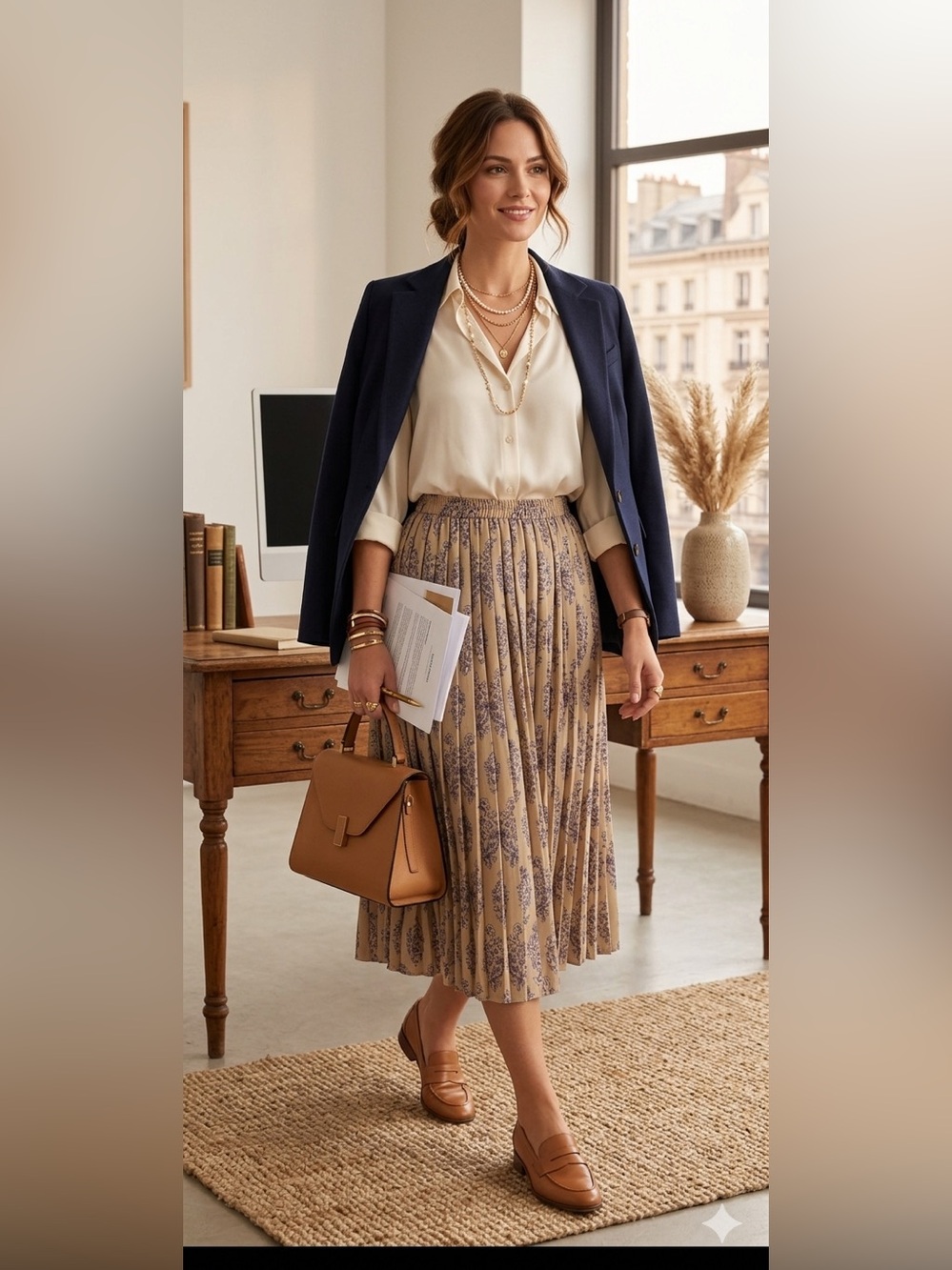 Leslie‎ fay dresses long skirt
